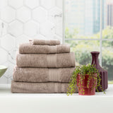 Renee Taylor Stella 650 GSM Bamboo Cotton Bath Towel Set - Pewter (2 to 14 Piece Packs)