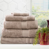 Renee Taylor Stella 650 GSM Bamboo Cotton Towels - Pewter (Bath, Hand & Face Towel/Bath Sheet & Bath Mat)