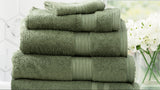Renee Taylor Stella 650 GSM Bamboo Cotton Towels - Jade (Bath, Hand & Face Towel/Bath Sheet & Bath Mat)