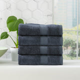 Renee Taylor Stella 650 GSM Bamboo Cotton Bath Towel Set - Indigo (2 to 14 Piece Packs)
