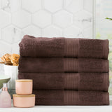 Renee Taylor Stella 650 GSM Bamboo Cotton Bath Towel Set - Cocoa (2 to 14 Piece Packs)