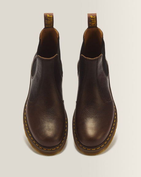 Dr. Martens 2976 Ambassador Chelsea Leather Boots - Dark Brown (Goodyear Welted)