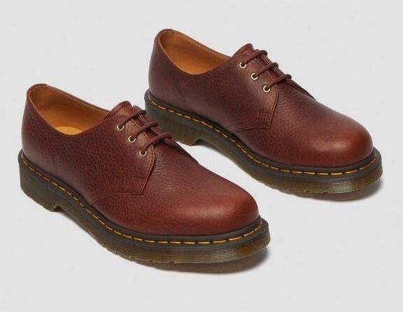 Dr. Martens 1461 Ambassador Oxford Leather Shoes (3 Eye Lace) - Cashew Brown
