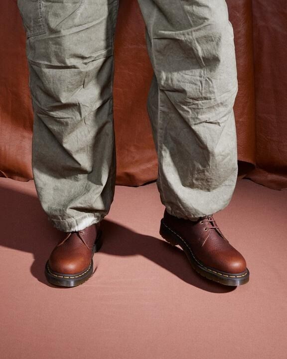 Dr. Martens 1461 Ambassador Oxford Leather Shoes (3 Eye Lace) - Cashew Brown