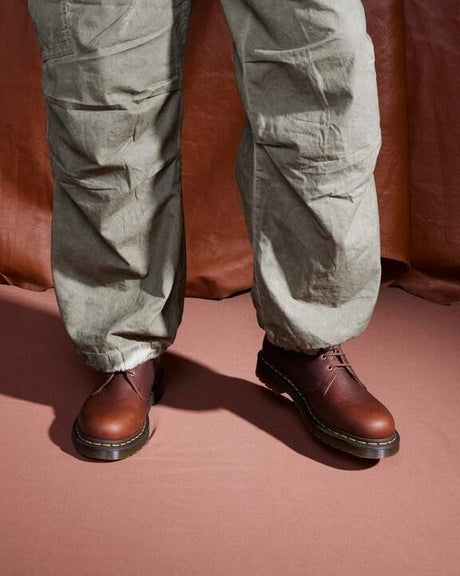 Dr. Martens 1461 Ambassador Oxford Leather Shoes (3 Eye Lace) - Cashew Brown