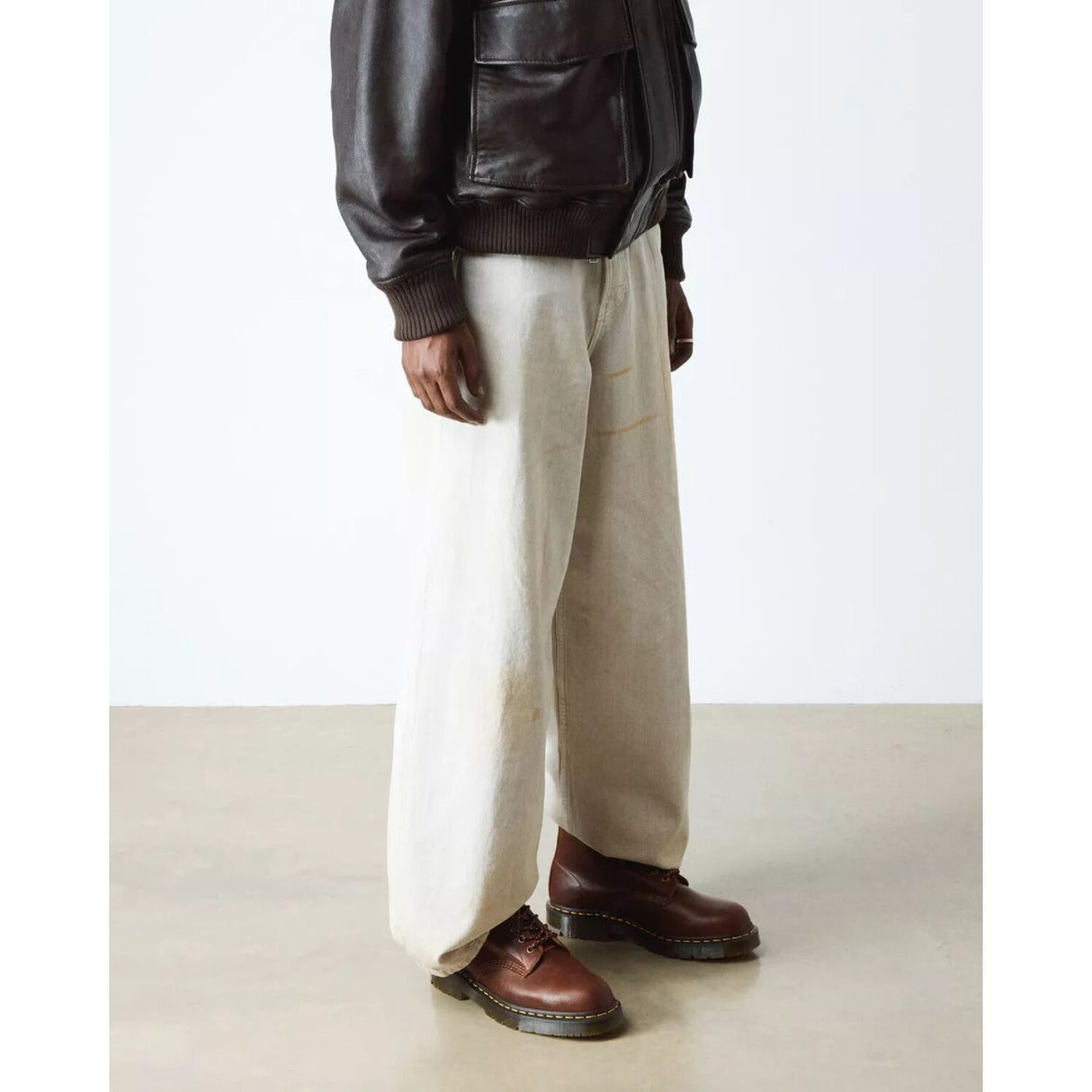 Dr. Martens 1460 Slip Resistant Boots (8 Eye Parker Life Shield Leather) - Dark Tan