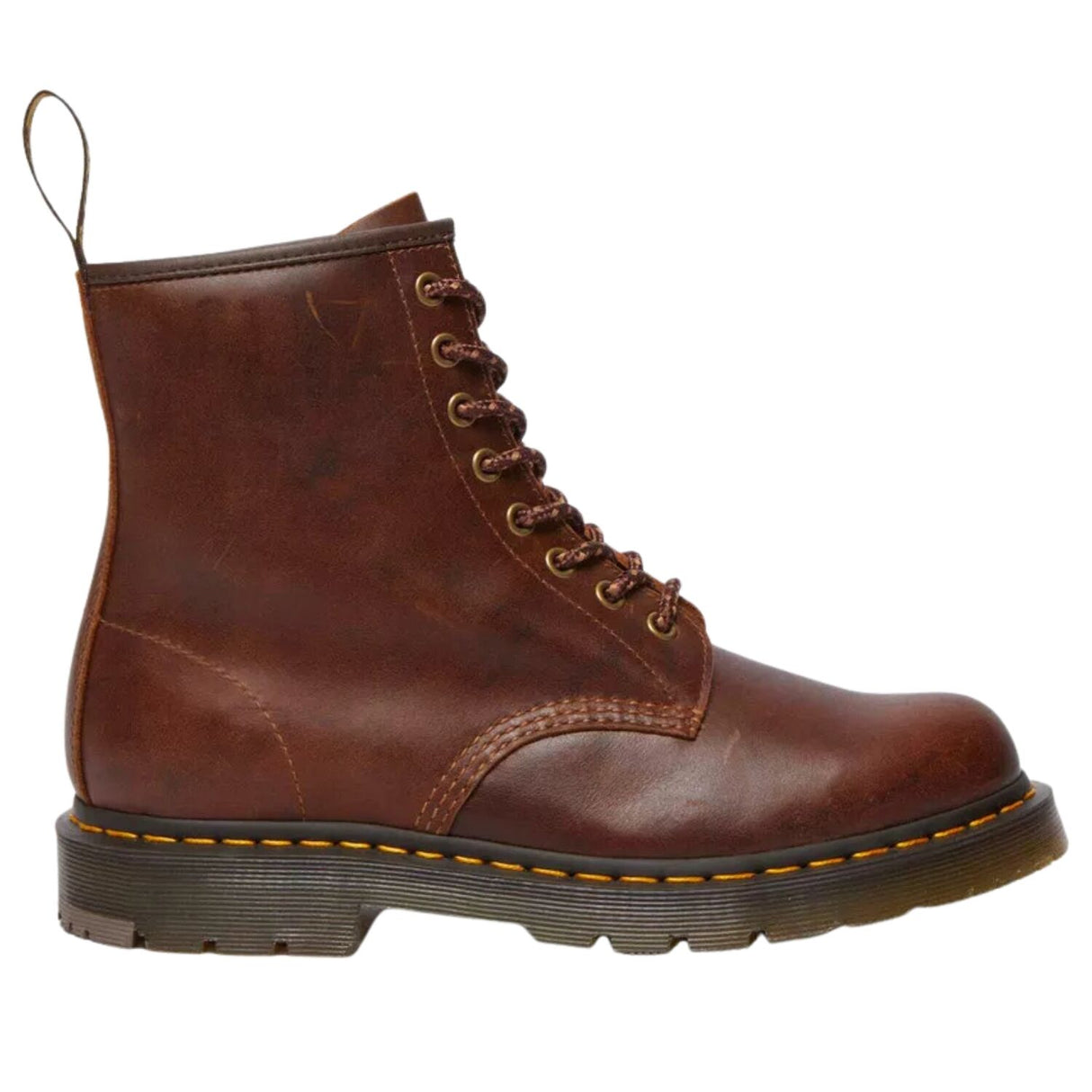 Dr. Martens 1460 Slip Resistant Boots (8 Eye Parker Life Shield Leather) - Dark Tan