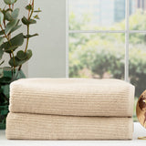 Renee Taylor Cobblestone 650 GSM Ribbed Cotton Bath Towel Set - Stone (2 to 14 Piece Packs)