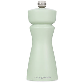 Cole & Mason Kenton Salt & Pepper Mill 15cm Rubberwood Ceramic Grinder - Sage