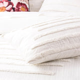 Renee Taylor Classic Vintage Washed Tufted Cotton Quilt Cover Set - White (OEKO-TEX Certified)