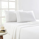 Park Avenue 175 GSM Egyptian Cotton Flannelette Bed Sheet Set - Snowy