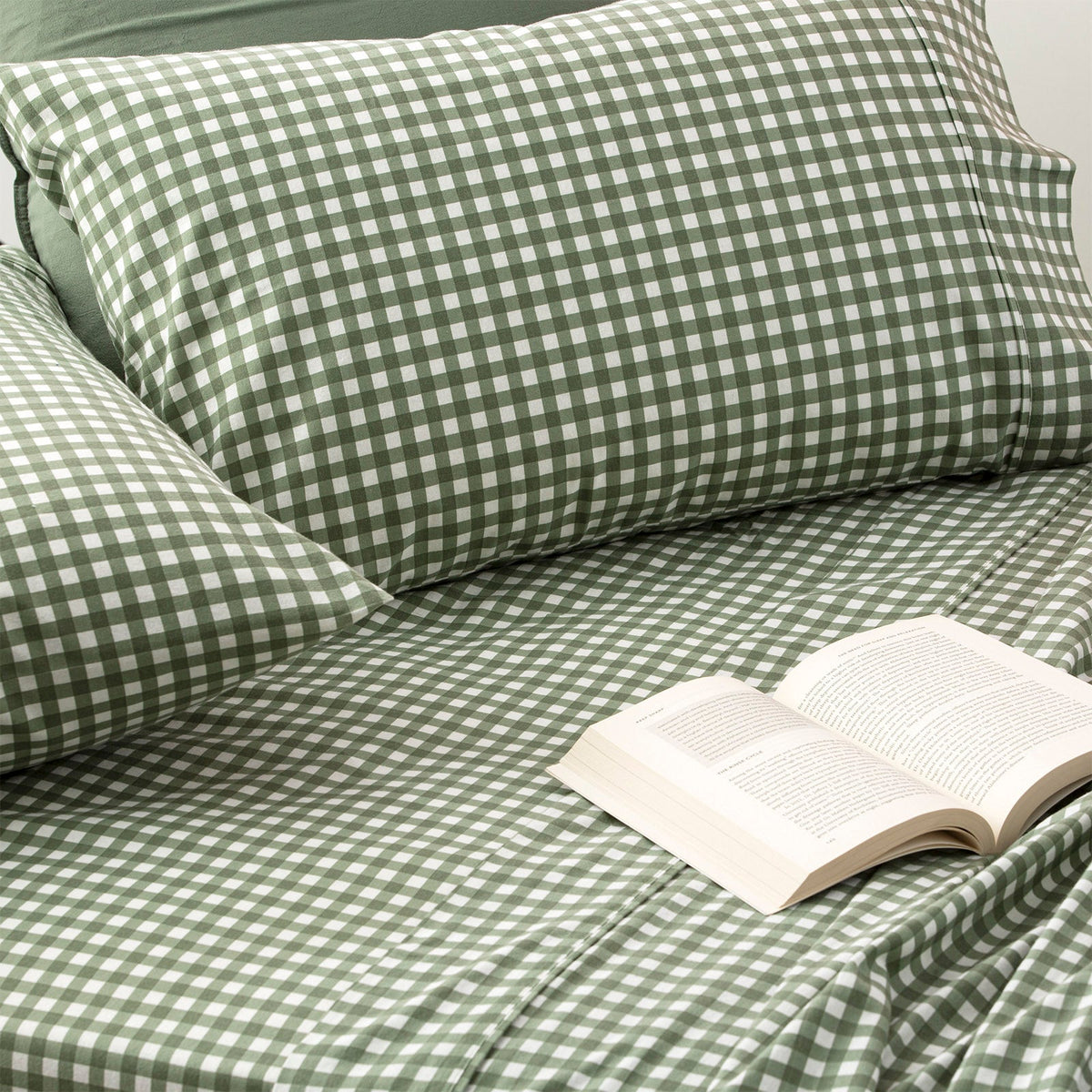 Park Avenue 175 GSM Egyptian Cotton Flannelette Kids Bed Sheet Set - Gingham