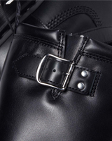 Dr. Martens Anistone Hi Rigger Leather Boots Shoes in Black Wanama 