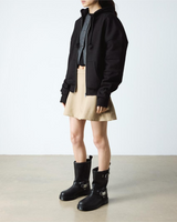 Dr. Martens Anistone Hi Rigger Leather Boots Shoes in Black Wanama 
