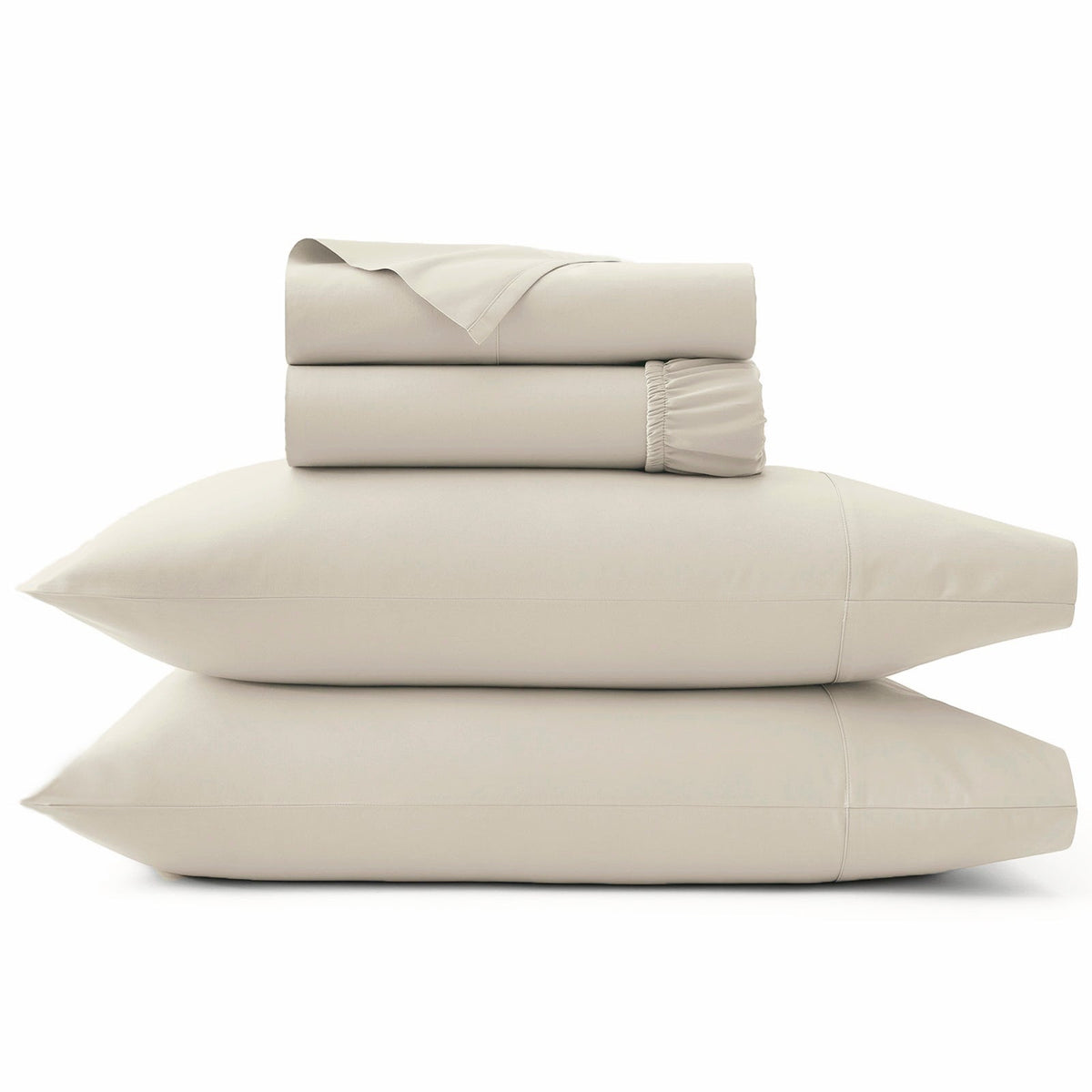 Park Avenue 500TC Natural Cotton Bed Sheet Set - Ivory
