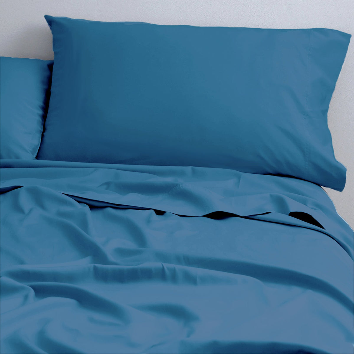 Park Avenue 500TC Natural Cotton Bed Sheet Set - Blue