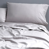 Park Avenue 500TC Natural Cotton Bed Sheet Set - Silver