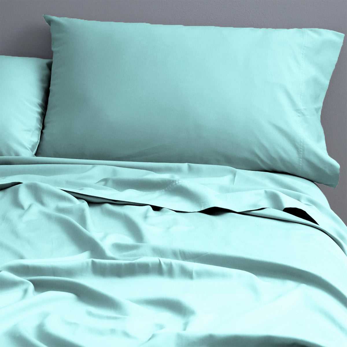 Park Avenue 500TC Natural Cotton Bed Sheet Set - Turquoise
