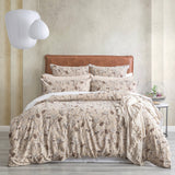 Renee Taylor Cavallo Stonewashed French Linen Printed Quilt Cover Set - Bushland