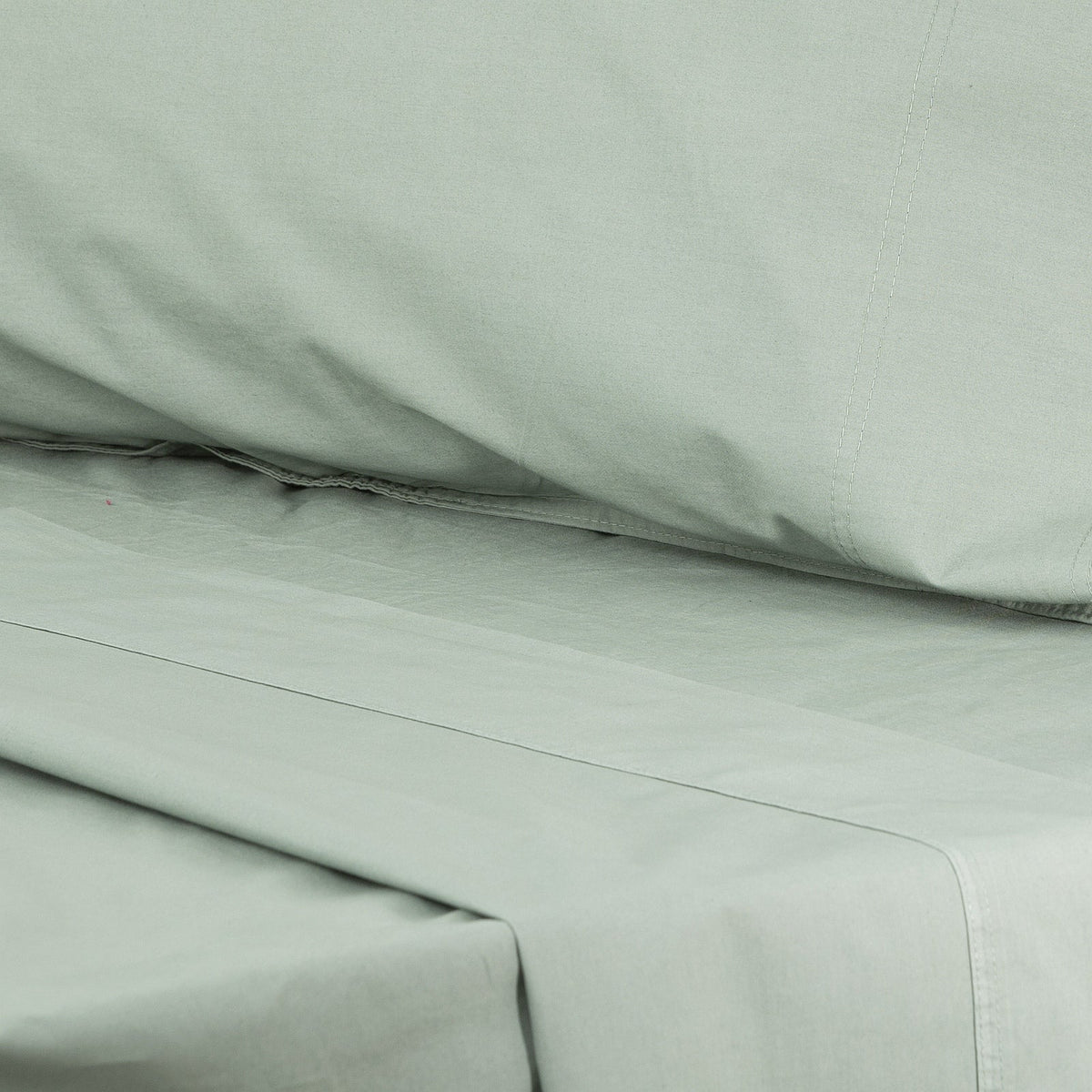 Renee Taylor Helena 300TC Stonewashed Cotton Percale Sheet Set - Cactus (Vintage Wash)