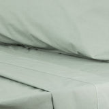 Renee Taylor Helena 300TC Stonewashed Cotton Percale Sheet Set - Cactus (Vintage Wash)