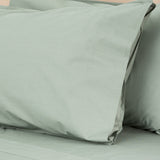 Renee Taylor Helena 300TC Stonewashed Cotton Percale Sheet Set - Cactus (Vintage Wash)