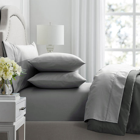 Renee Taylor Premium 1000TC Egyptian Cotton Bed Sheet Set - Graphite
