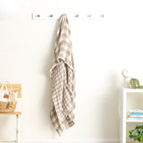 Renee Taylor Atlantic Reversible Vintage Washed Cotton Decorative Throw Blanket - Tan (130 x 200cm)