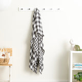 Renee Taylor Atlantic Reversible Vintage Washed Cotton Decorative Throw Blanket - Ash (130 x 200cm)