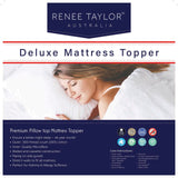 Renee Taylor Deluxe 1000 GSM High Loft Fitted Mattress Topper (300TC Cotton Cover)
