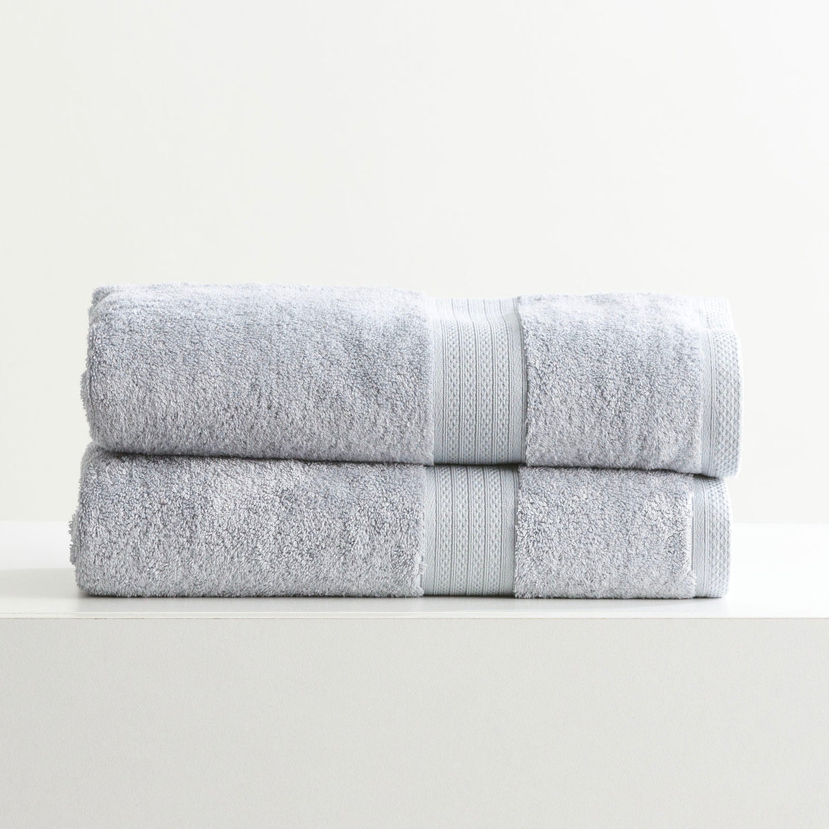 Renee Taylor Stella 650 GSM Bamboo Cotton Bath Towel Set - Silver (2 to 14 Piece Packs)