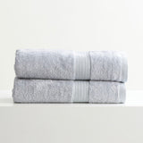 Renee Taylor Stella 650 GSM Bamboo Cotton Bath Towel Set - Silver (2 to 14 Piece Packs)