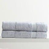 Renee Taylor Stella 650 GSM Bamboo Cotton Bath Towel Set - Silver (2 to 14 Piece Packs)