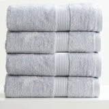 Renee Taylor Stella 650 GSM Bamboo Cotton Bath Towel Set - Silver (2 to 14 Piece Packs)