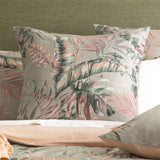 Renee Taylor Palm Cove 300TC Cotton Reversible Quilt Cover Set - Forest (OEKO-TEX Certified)