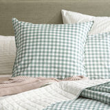 Renee Taylor Alison Yarn Dyed Cotton Reversible Quilted Coverlet Set - Forest (OEKO-TEX Certified Bedspread)