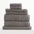 Renee Taylor Cambridge 650 GSM Waffle Cotton Bath Towel Set - Fossil (2 to 14 Piece Packs)