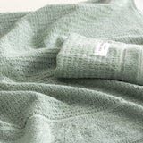 Renee Taylor Cambridge 650 GSM Waffle Cotton Towels - Eucalyptus (Bath, Hand & Face Towel/Bath Sheet & Bath Mat)