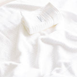 Renee Taylor Cambridge 650 GSM Waffle Cotton Towels - Snow (Bath, Hand & Face Towel/Bath Sheet & Bath Mat)