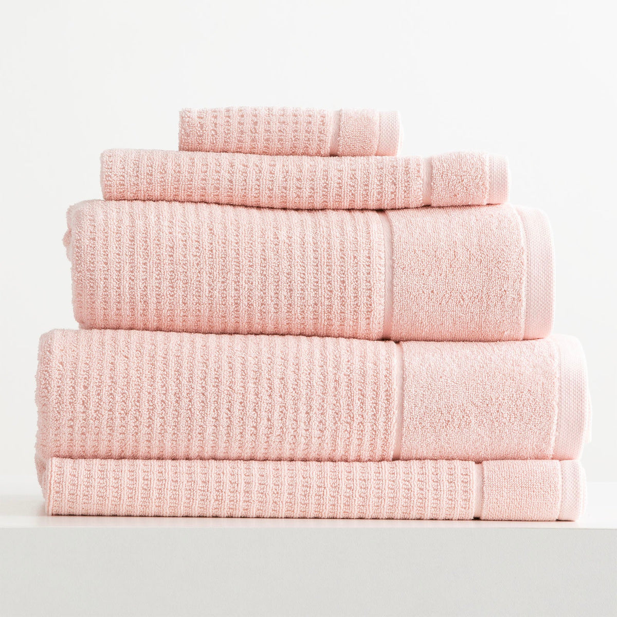 Renee Taylor Cambridge 650 GSM Waffle Cotton Towels - Primrose (Bath, Hand & Face Towel/Bath Sheet & Bath Mat)