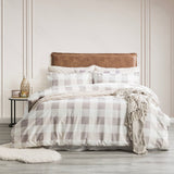 Park Avenue 175 GSM Egyptian Cotton Flannelette Quilt Cover Set - Buffalo Check