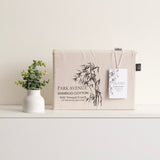 Park Avenue 500TC Natural Bamboo Cotton Fitted Sheet & Pillowcase Set - Dove (Anti-Wrinkle Satin Finish)