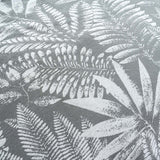 Renee Taylor Raven Tropical Jacquard Quilt Cover Set - Charcoal (OEKO-TEX Certified)