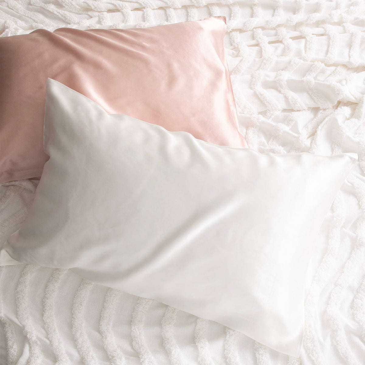 Renee Taylor 100% Mulberry Silk Pillowcase - White (Standard 50 x 75cm)