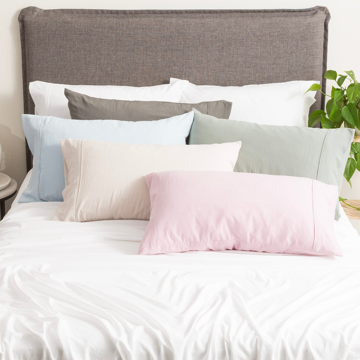 Ddecor Home Ultra Plush Vintage Washed Microfibre Bed Sheet Set - Lilac (OEKO-TEX Certified)