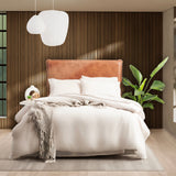 Ddecor Home Ultra Plush Vintage Washed Microfibre Quilt Cover Set - Sand (OEKO-TEX Certified)