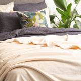Renee Taylor Plush 380 GSM Ultra Soft Velvet Blanket - Stone (OEKO-TEX Certified)