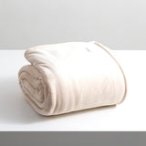Renee Taylor Plush 380 GSM Ultra Soft Velvet Blanket - Stone (OEKO-TEX Certified)