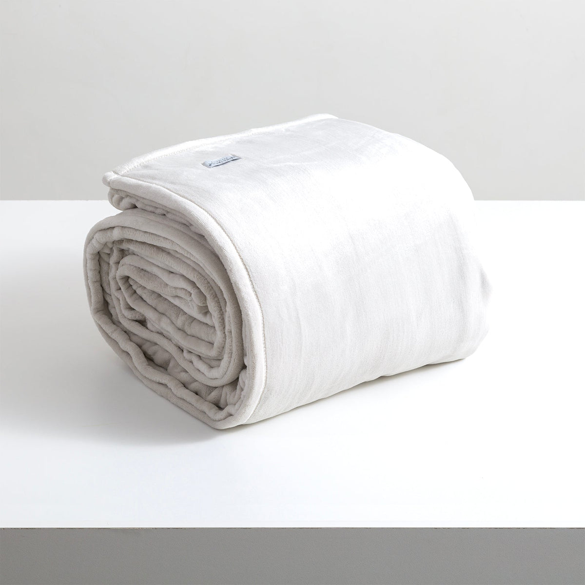 Renee Taylor Plush 380 GSM Ultra Soft Velvet Blanket - Silver Line (OEKO-TEX Certified)