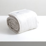 Renee Taylor Plush 380 GSM Ultra Soft Velvet Blanket - Silver Line (OEKO-TEX Certified)